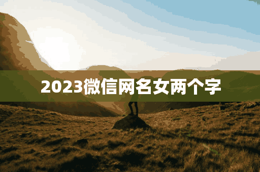 2023微信网名女两个字